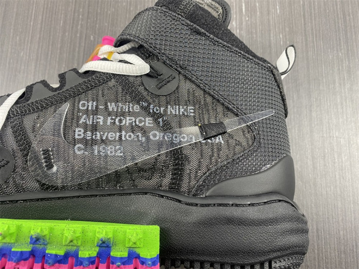 Nike Air Force 1 Mid Off-White Black DO6290-001