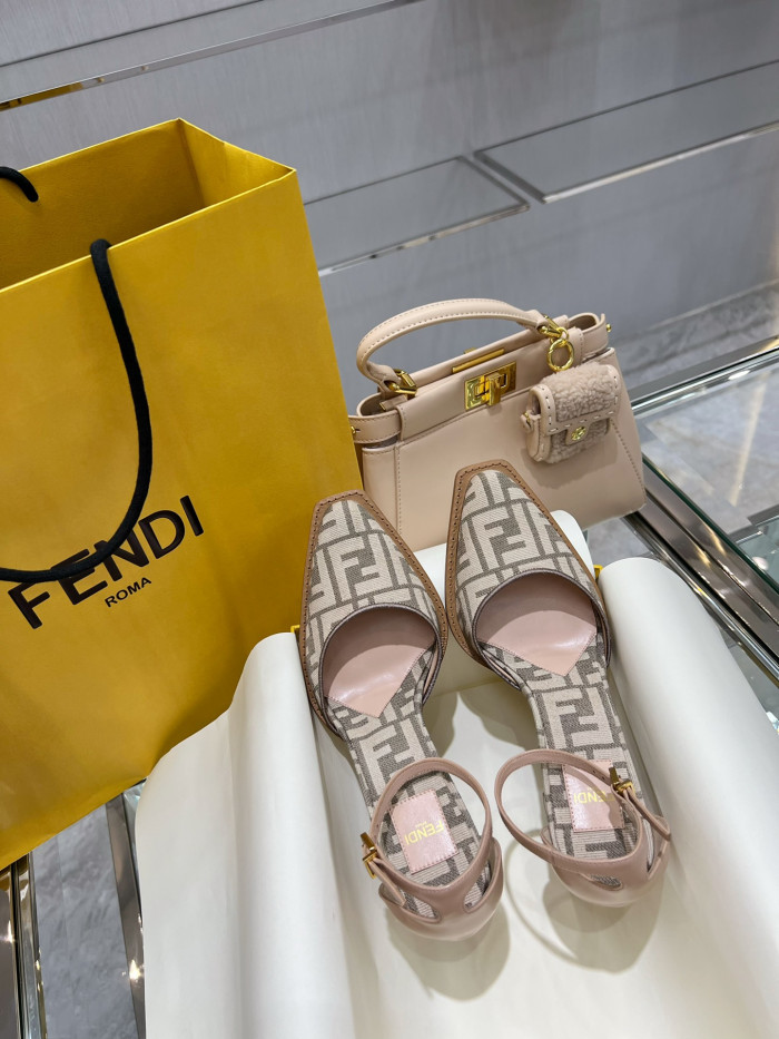 F**di high-heeled sandals