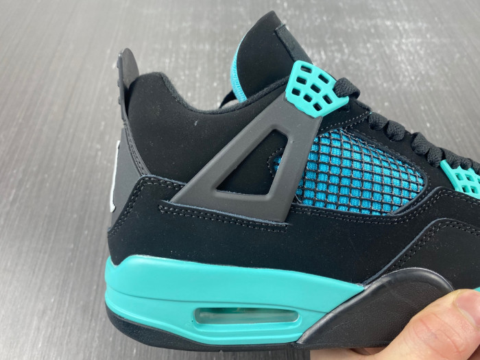 Air Jordan 4 Black T*f*ny Green BQ7669-132