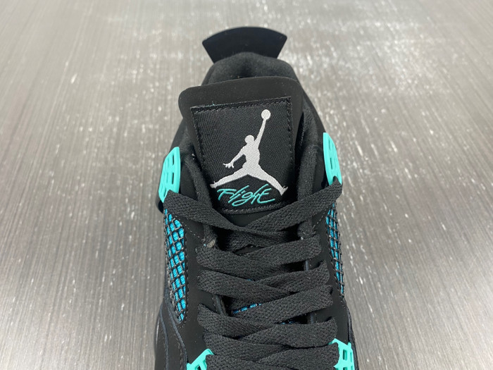 Air Jordan 4 Black T*f*ny Green BQ7669-132