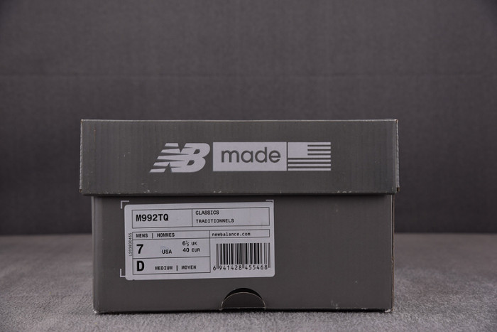 NEW BALANCE 992 MIUSA BLACK GREY VOLT MEN