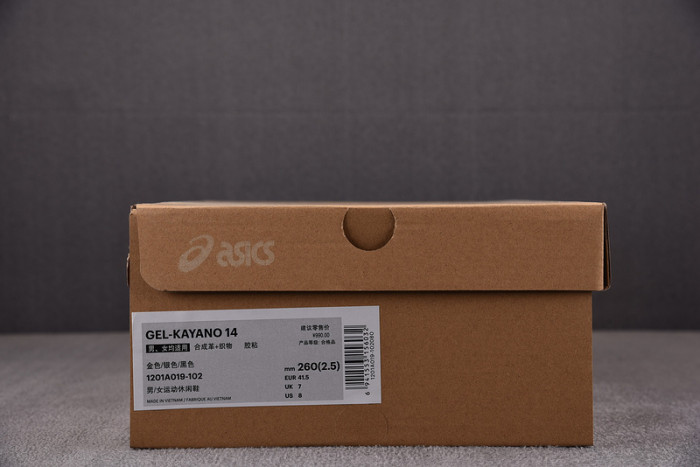 As1cs GEL KAYANO 14 (SILVER / GOLD) 1201A019-102