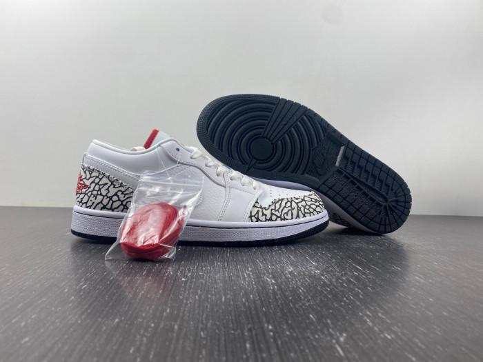 Air Jordan 1 Low Phat White Cement Grey 338145-162