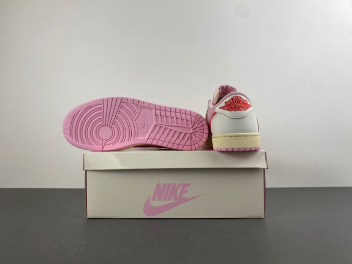 Travis Scott × AJ1 Low "Shy Pink" IQ7604-101