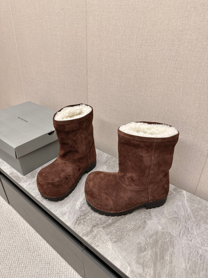 Ba1en*iaga Alaska Faux-Fur Low Boots