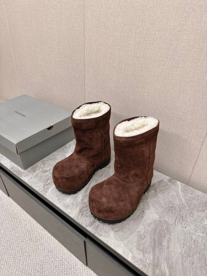 Ba1en*iaga Alaska Faux-Fur Low Boots