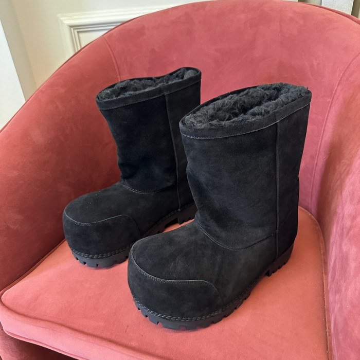 Ba1en*iaga Alaska Faux-Fur Low Boots